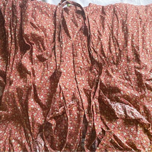 Christy Dawn Dress Emilia Floral Midi Cotton Rooibos Harvest S EUC - Picture 5 of 9